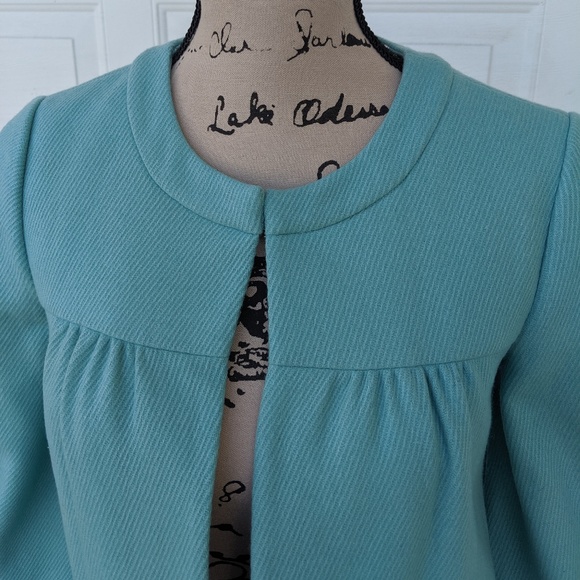 Anthropologie Tabitha Robins Egg Blue Wool Jacket - Picture 3 of 8